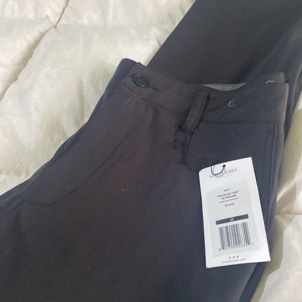 Matte grey traveler pant NWT